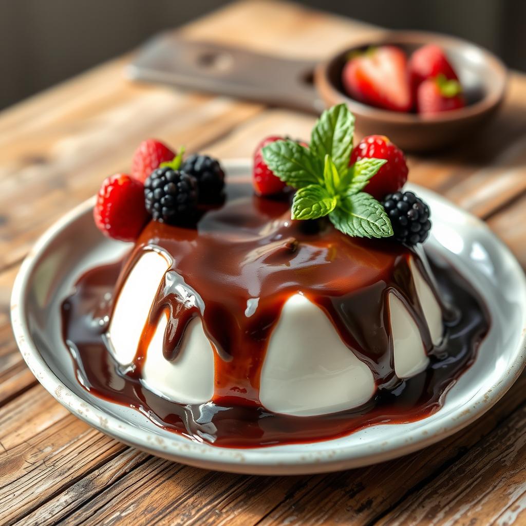 Panna Cotta with Chocolate