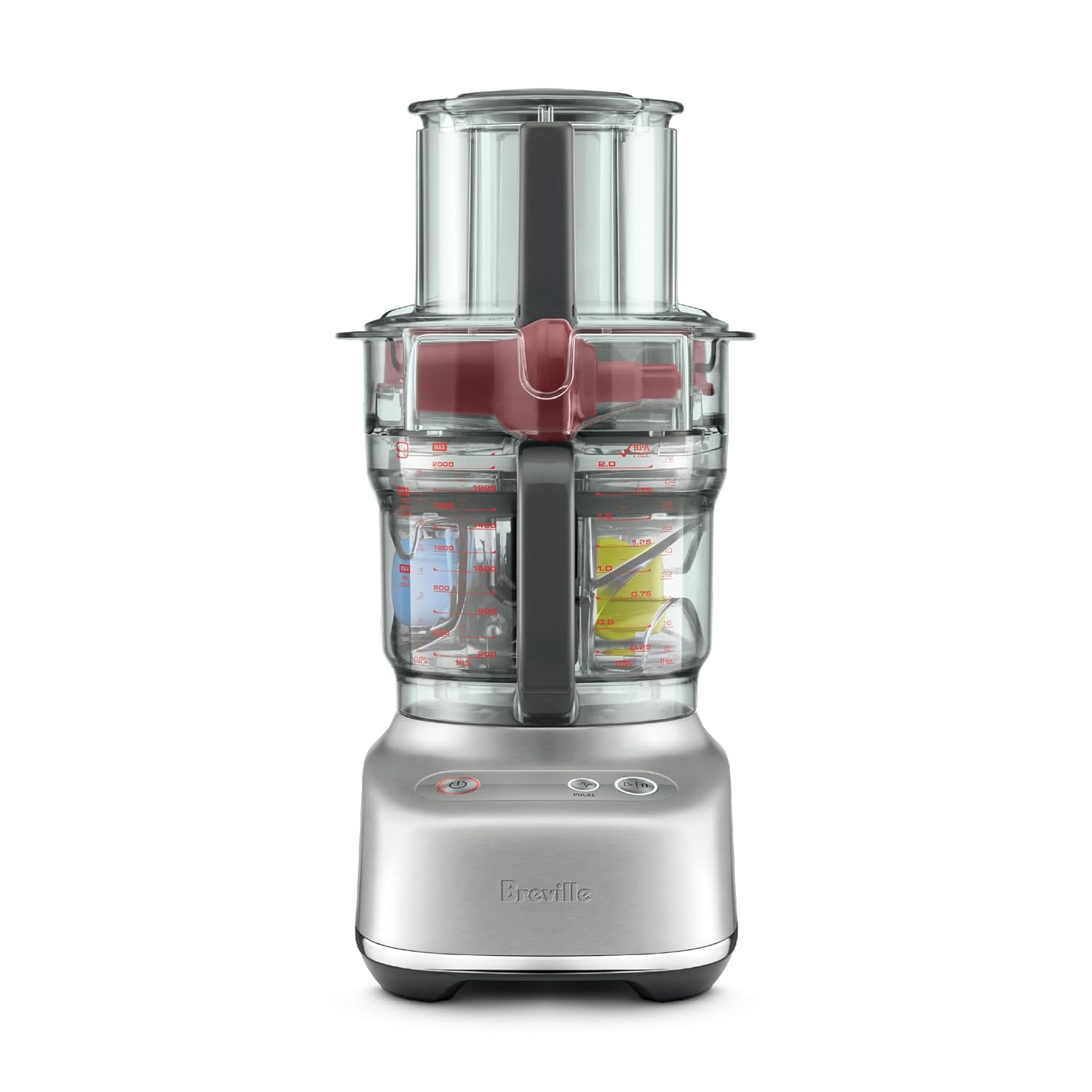 Breville Paradice 9 Cup Food Processor, Brushed Stainless Steel, BFP638