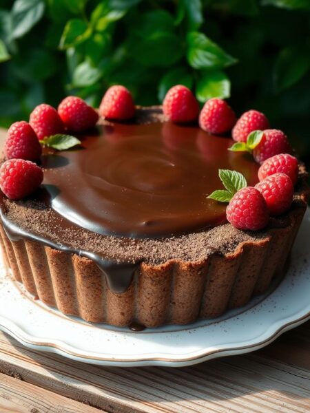 Chocolate Raspberry Tart