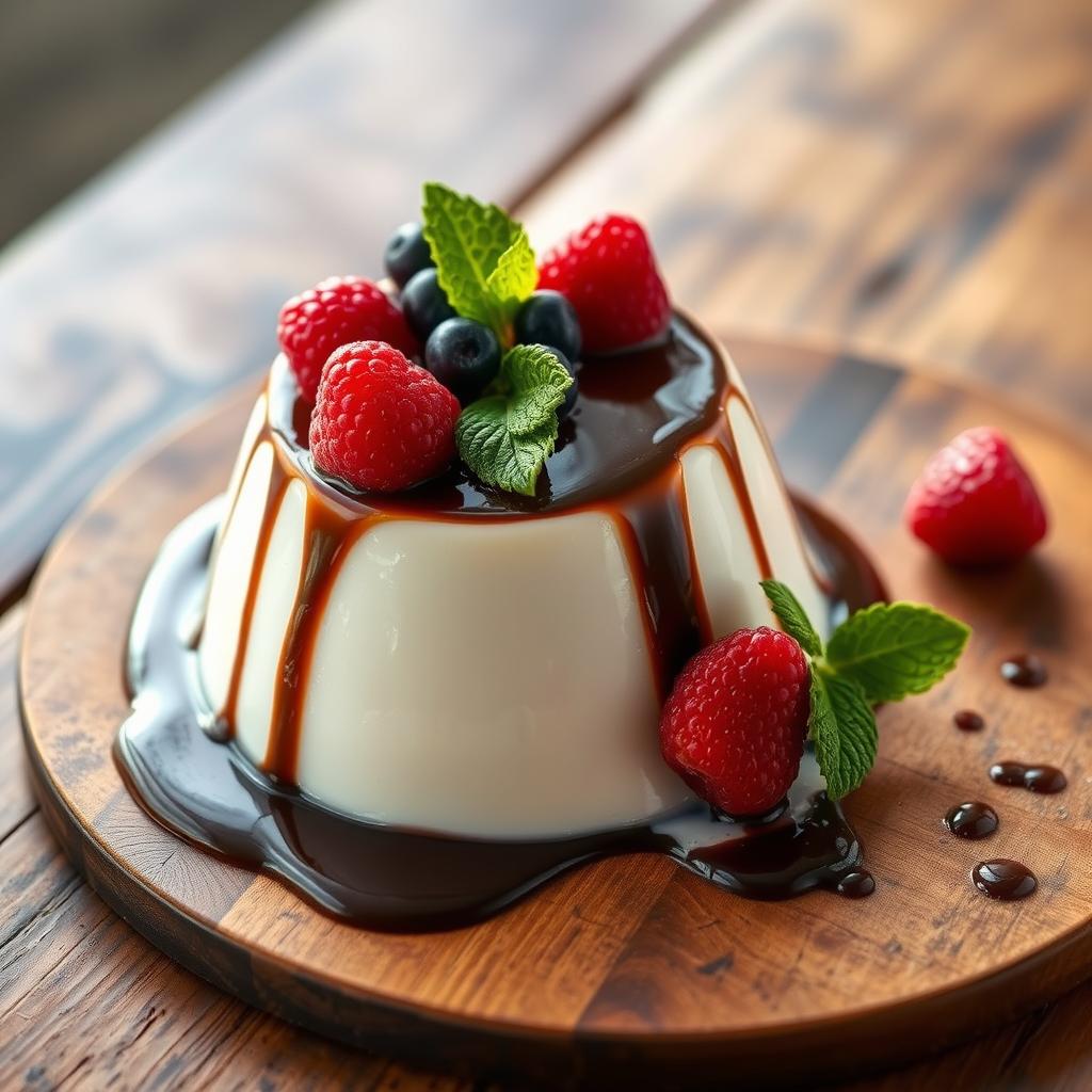 Panna Cotta with Chocolate