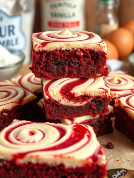 Red Velvet Cheesecake Brownies