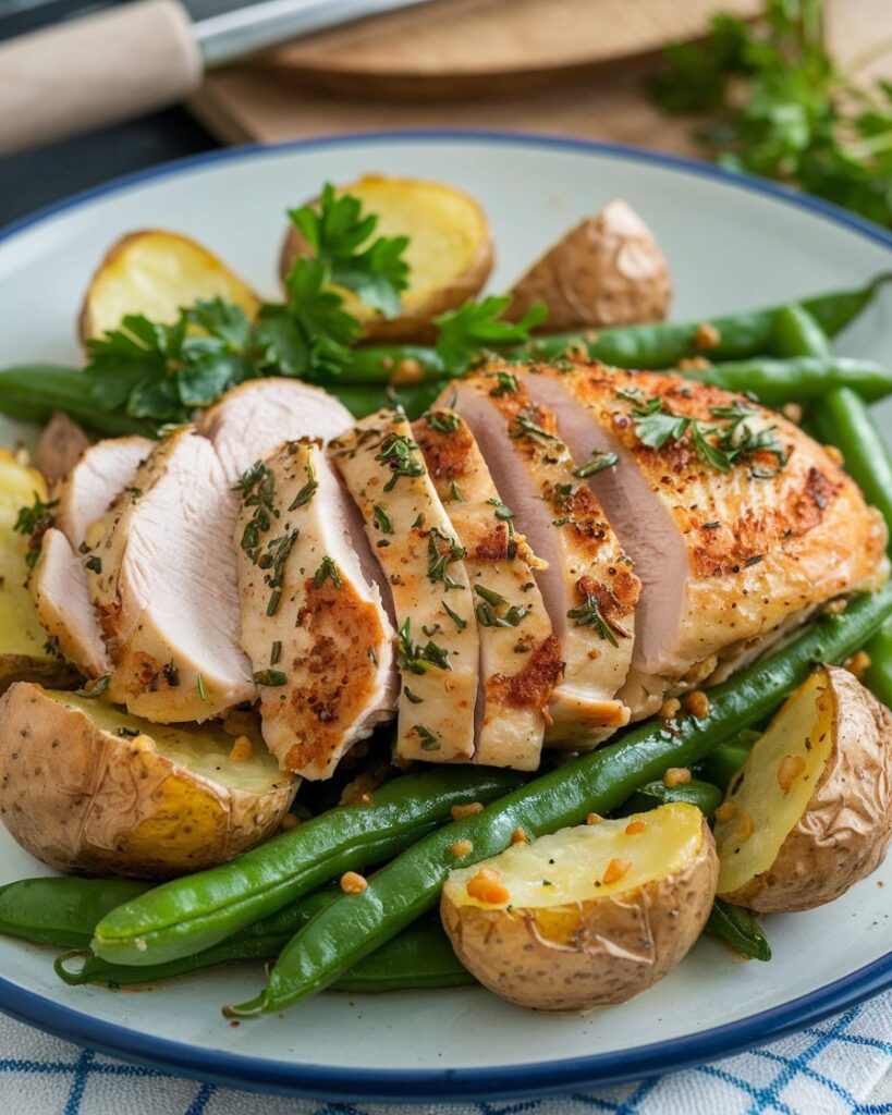 Chicken with Potatoes and Green Beans recipe