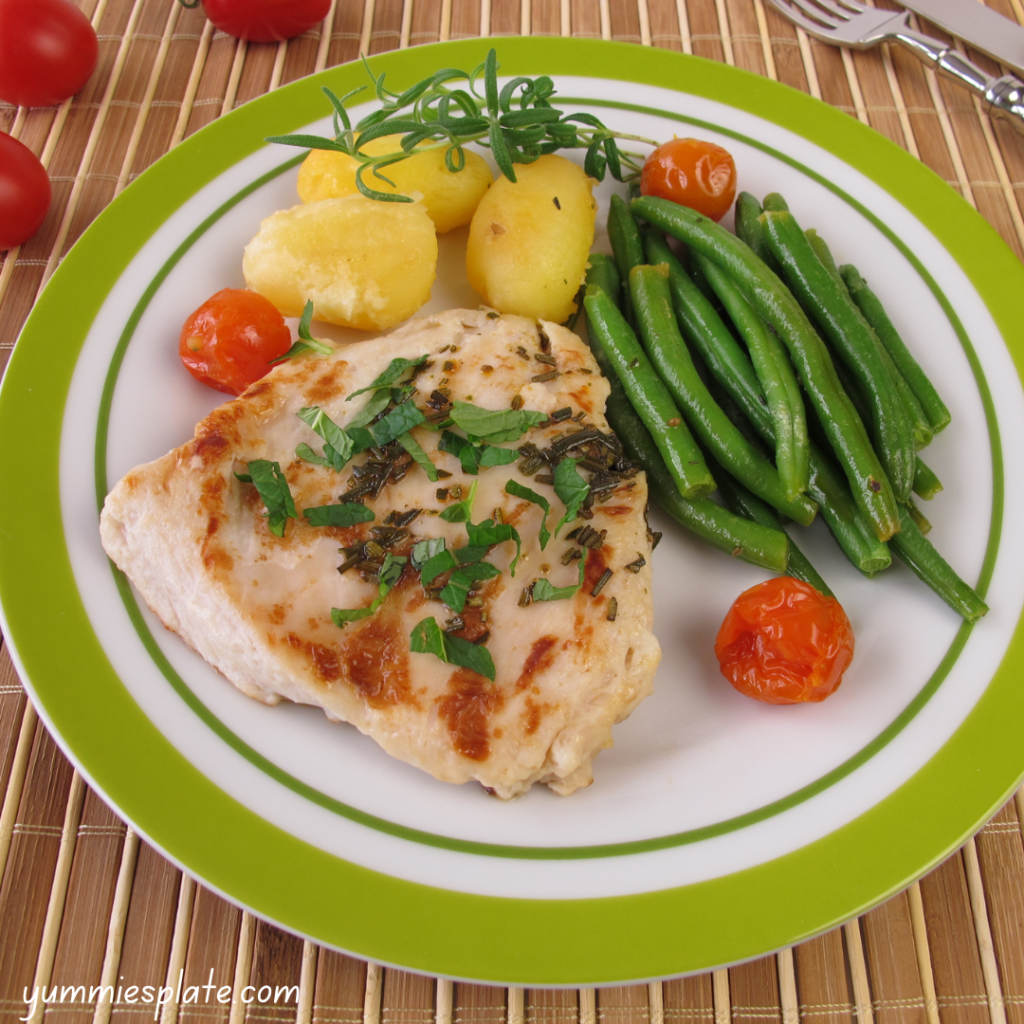 Chicken with Potatoes and Green Beans recipe