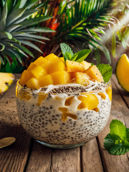 Chia Pudding with Tropical Fruit