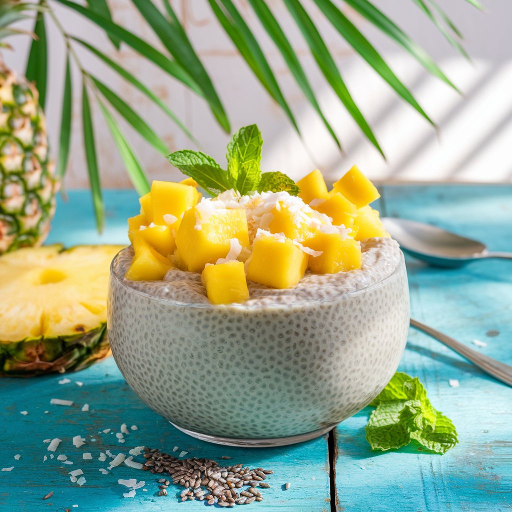 Chia Pudding with Tropical Fruit